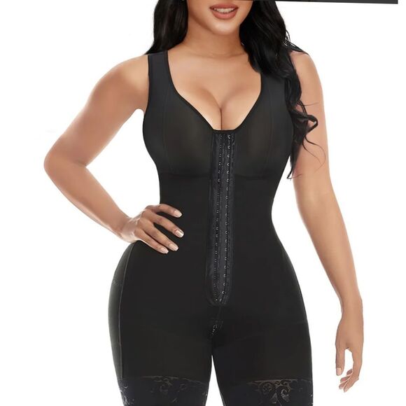 Women's Black Shapewear Bodysuit - Picture 1 of 4